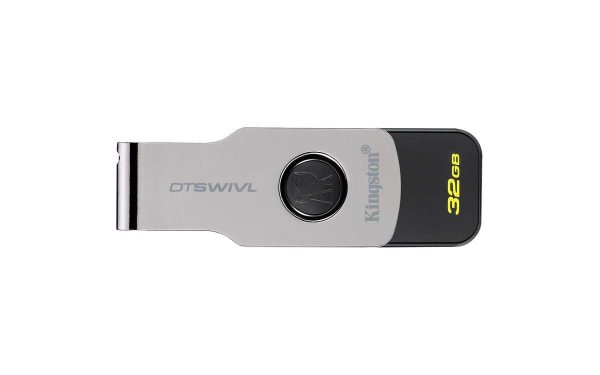 Brand Kingston Model DTSWIVL/32GBIN Model Name Kingston Item Weight 18.1 g Product Dimensions 5.5 x 1.8 x 1 cm Item model number DTSWIVL/32GBIN Memory Storage Capacity 32 GB Hard Drive Interface USB 2.0/3.0 Included Components 1 DTSWIVL USB