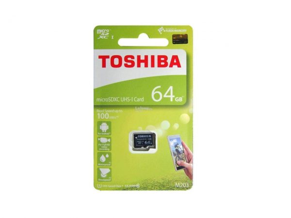 Toshiba 64GB Class 10 U1 Micro SD Memory Card